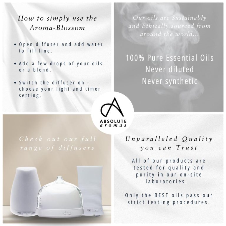 Absolute Aromas Aroma-Blossom Ultrasonic Diffuser
