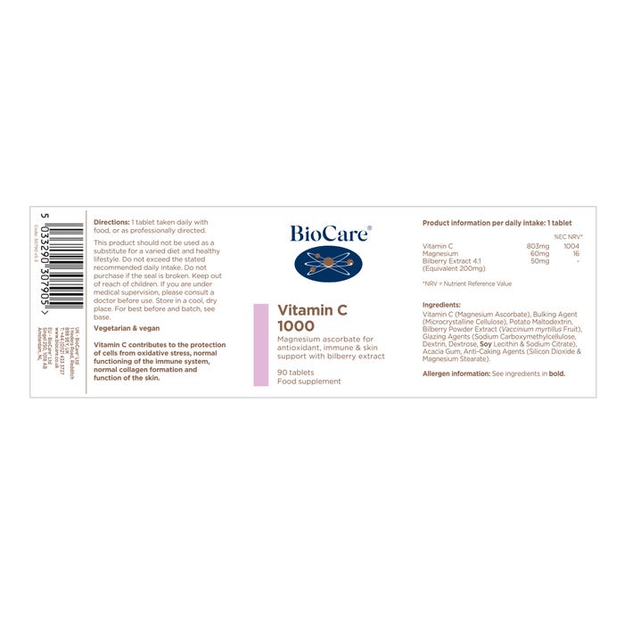 BioCare Vitamin C 1000 Tablets