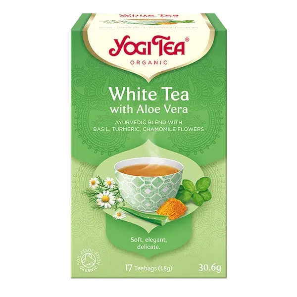 Yogi White Tea Aloe Vera Organic 17 Teabags