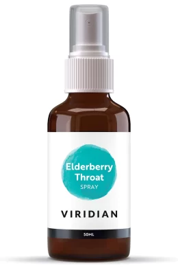 organic elderberry throat spray bottle
