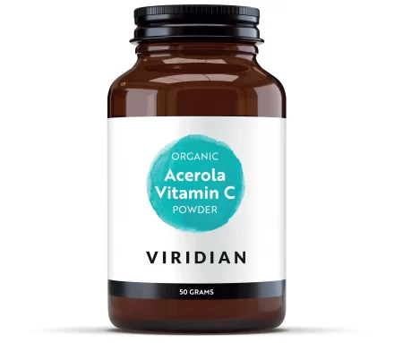 organic freeze dried acerola vitamin-c powder jar