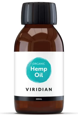 viridian organic hemp seed oil jar