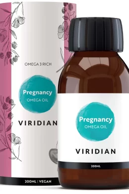 pregnancy omega oil 200ml jar with its packaging