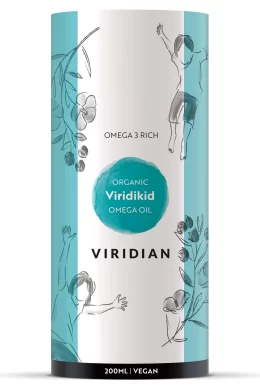 viridikid organic omega oil jar packaging