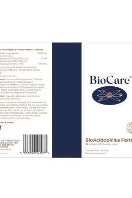 bioacidophilus forte 7 caps label