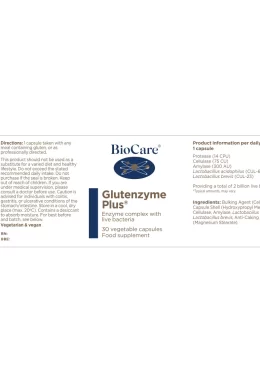 glutenzyme plus label