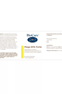 mega epa forte omega 3 fish oil label