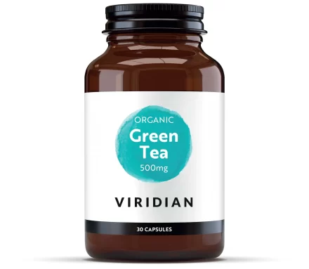 organic green tea 500mg jar 30 caps